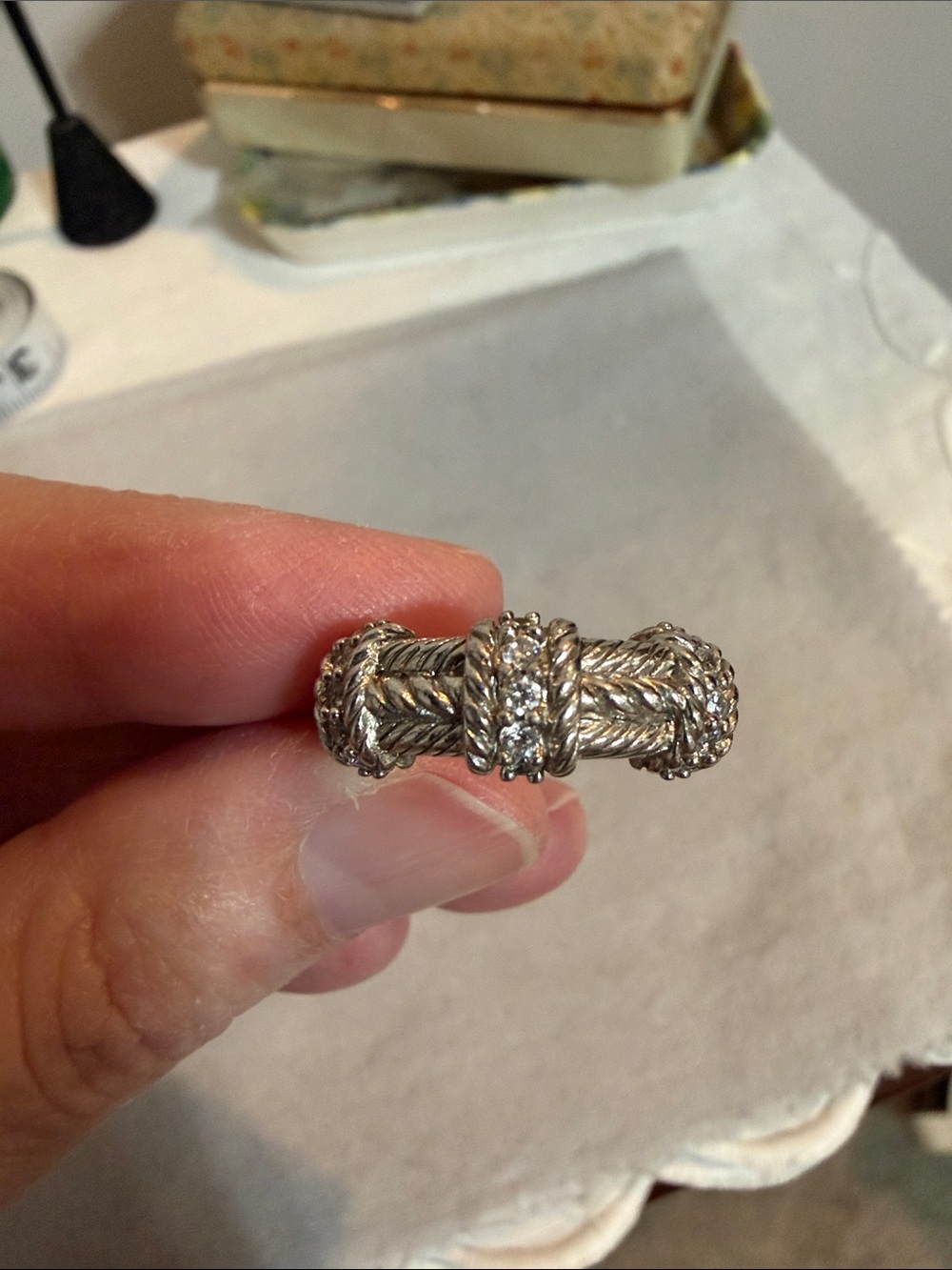 Judith Ripka Sterling Silver ring